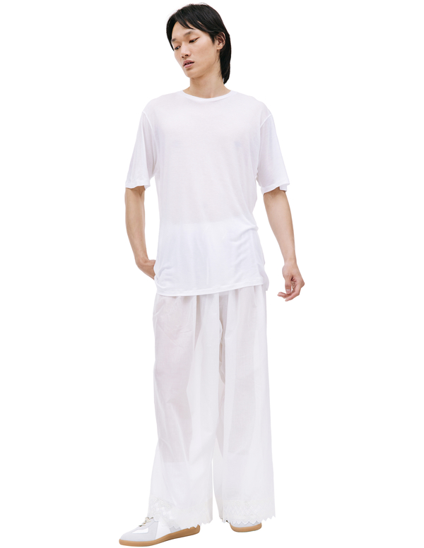トップス POST ARCHIVE FACTION 5.0+ STREAM TEE Post Archive Faction 5.0+ t-shirt with logo - White | Garmentory