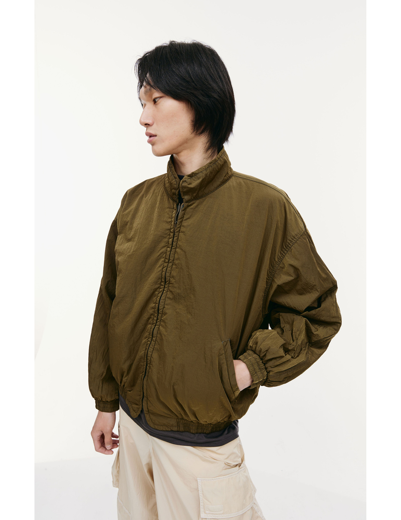 Hed Mayner zipped bomber jacket - Khaki | Garmentory