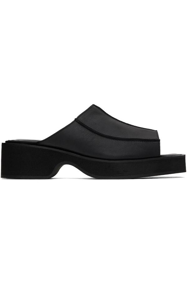 ECKHAUS LATTA Frame Mules - Black | Garmentory
