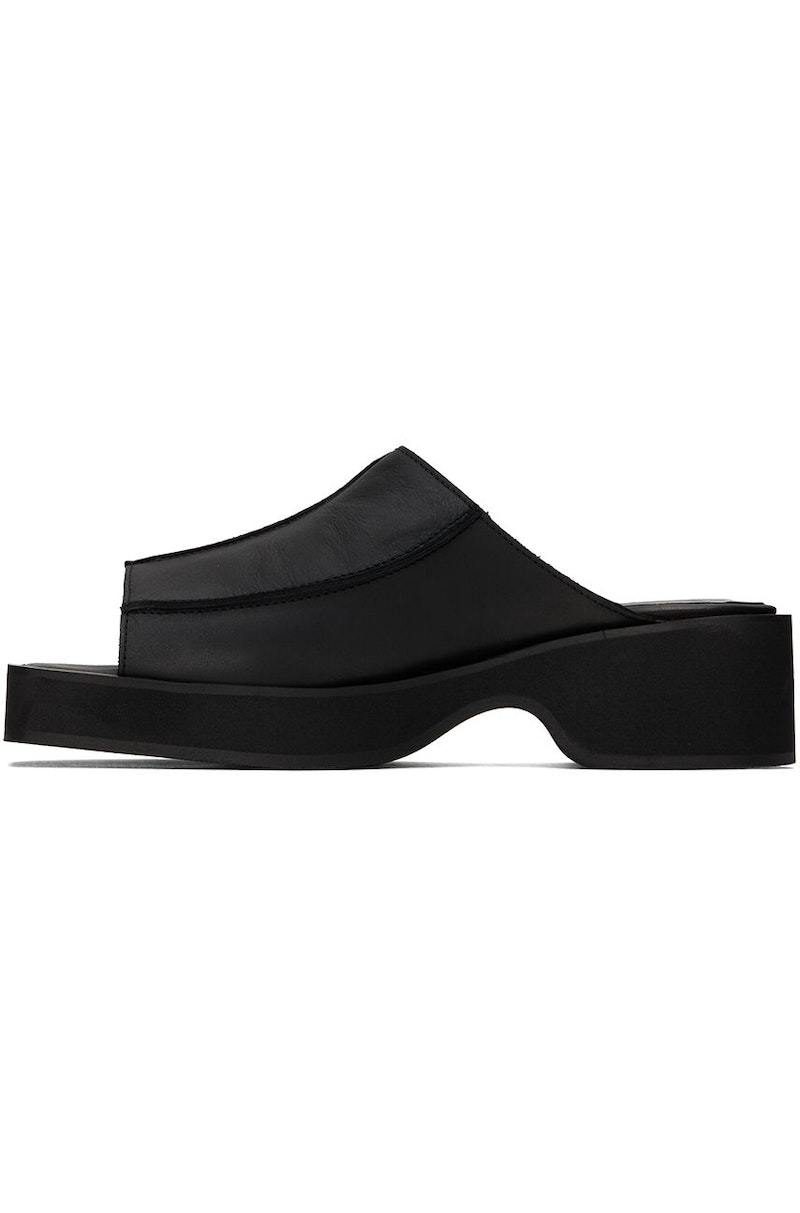 ECKHAUS LATTA Frame Mules - Black | Garmentory