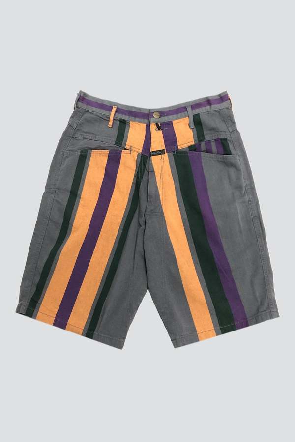 Vintage Marithe Francoi Girbaud Stripe Shorts | Garmentory