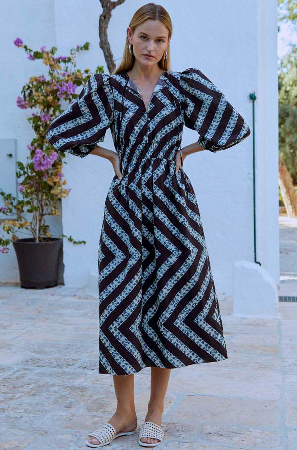 knee length dresses for ladies Hunter Bell | Amal Dress Middleton Meadow main image 0