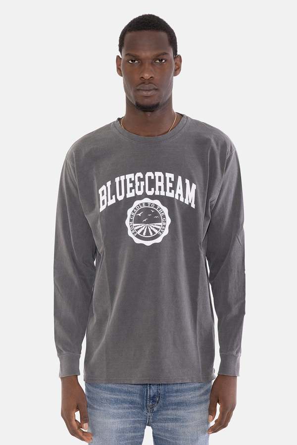 Blue&Cream Cradle To The Grave Long Sleeve - Black