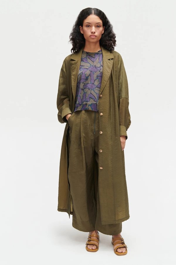 Rachel Comey Kilo Trench - Olive Poppy | Garmentory