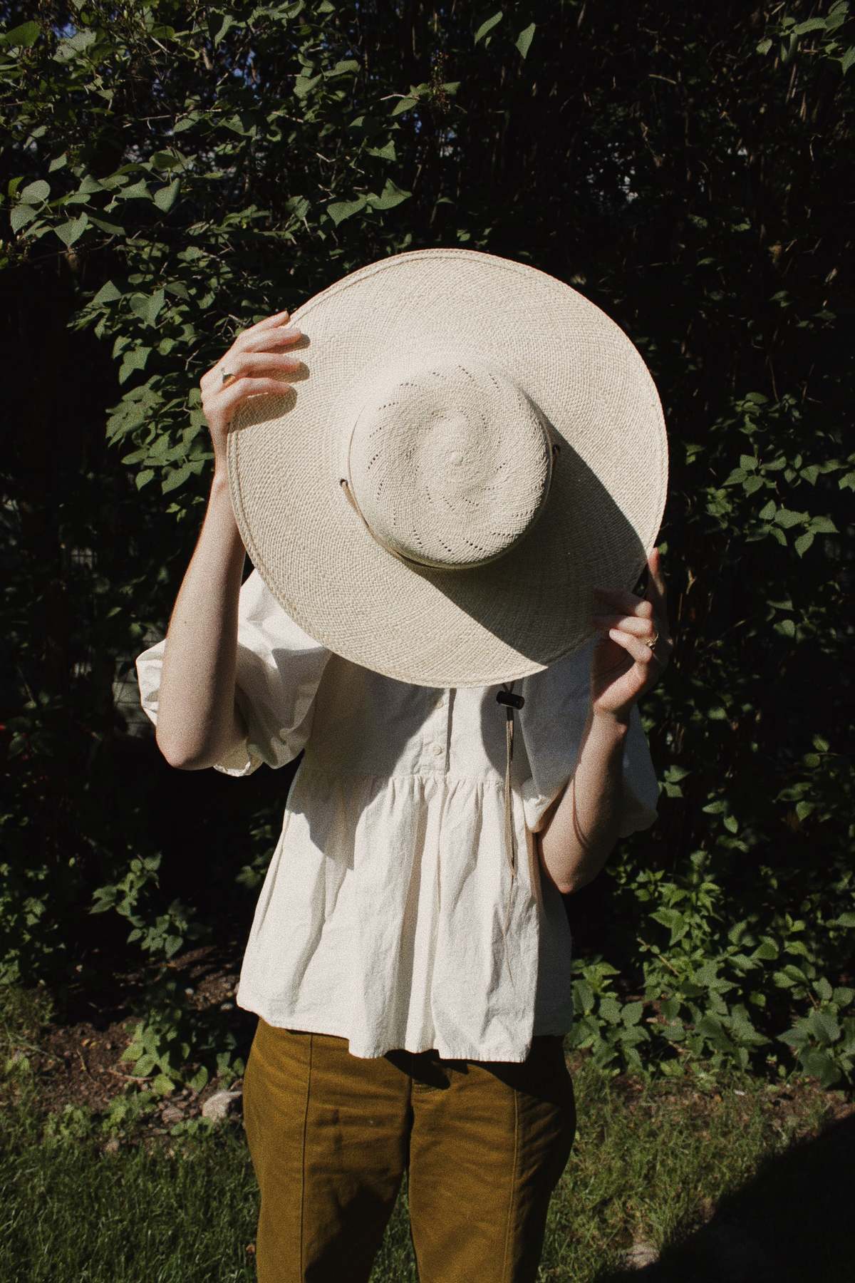 Brookes Boswell Elegant Beige Straw Hat DESERT HAT IN FINE GRADE PANAMA STRAW main image 4