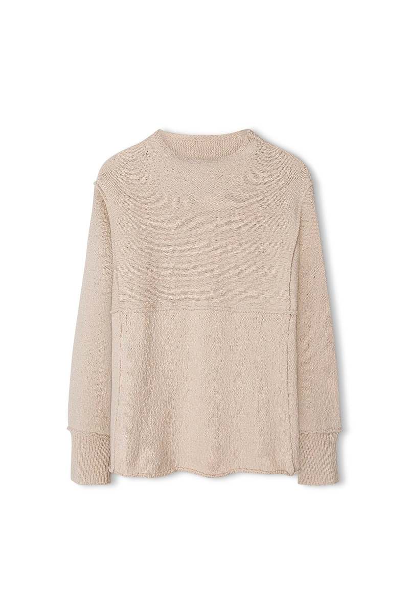 Zulu & Zephyr Organic Cotton Knit Jumper - Stone | Garmentory