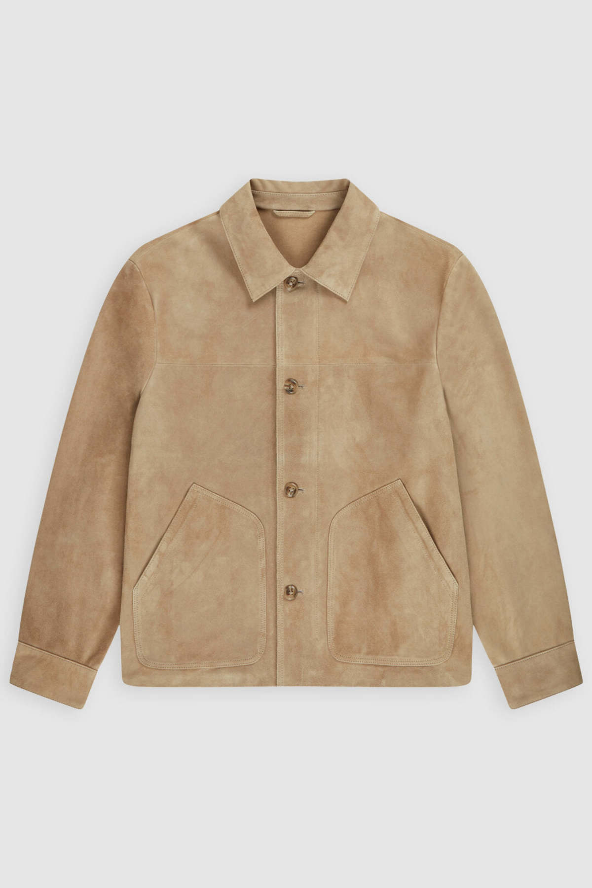 【SATIIIZ】Pointe Suede Blouson Closed Suede Blouson Jacket | Garmentory