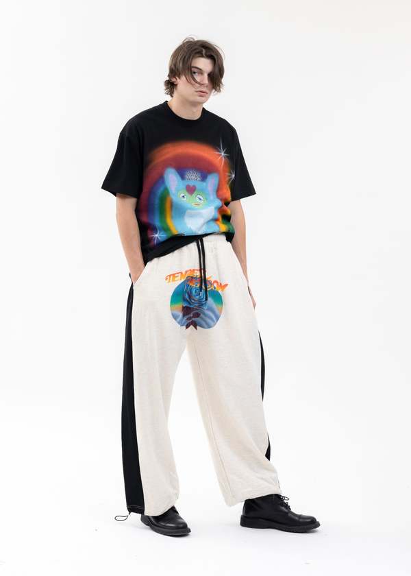 TENDER PERSON AIRBRUSH GABRIEL TEE Tシャツ TENDER PERSON AIRBRUSH GABRIEL TEE - BLACK | Garmentory
