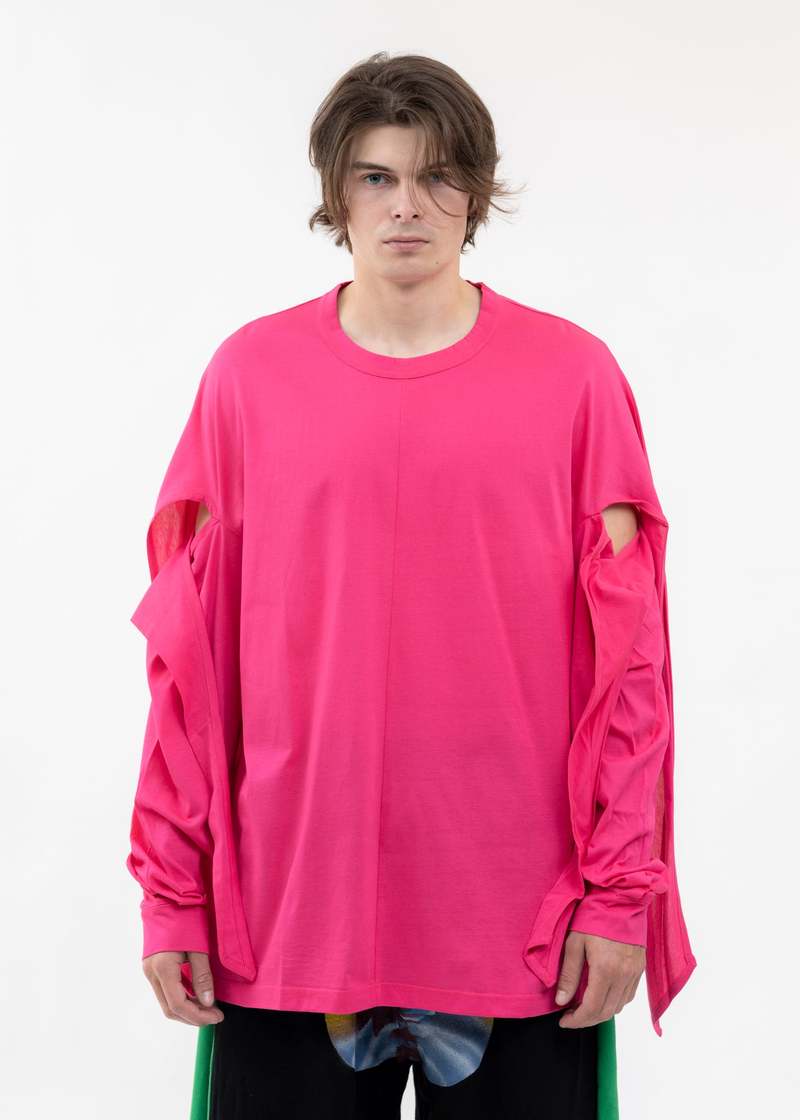TENDER PERSON MUSUBI LONG TEE -PINK | Garmentory