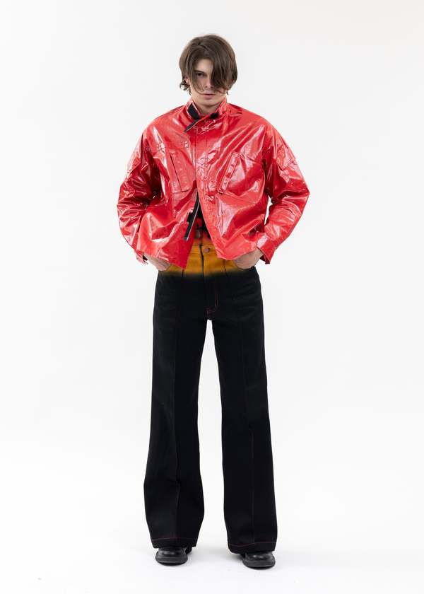 TENDER PERSON PVC COATING JACKET - RED | Garmentory