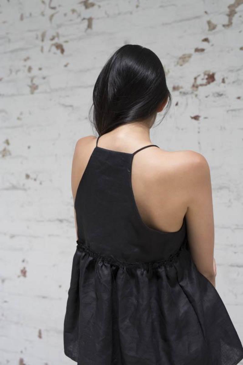 Lois Hazel Black Muster Top