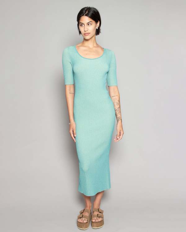 eyeshadow green dress Eleventy Knit Midi Dress main image 1