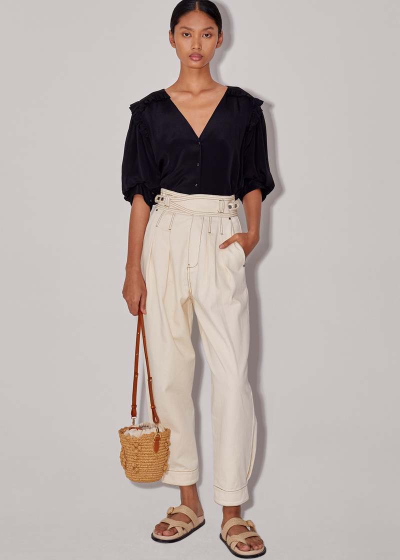 Magali Pascal Adrienne Jeans in Ecru Magali Pascal Adrienne Jeans in Ecru