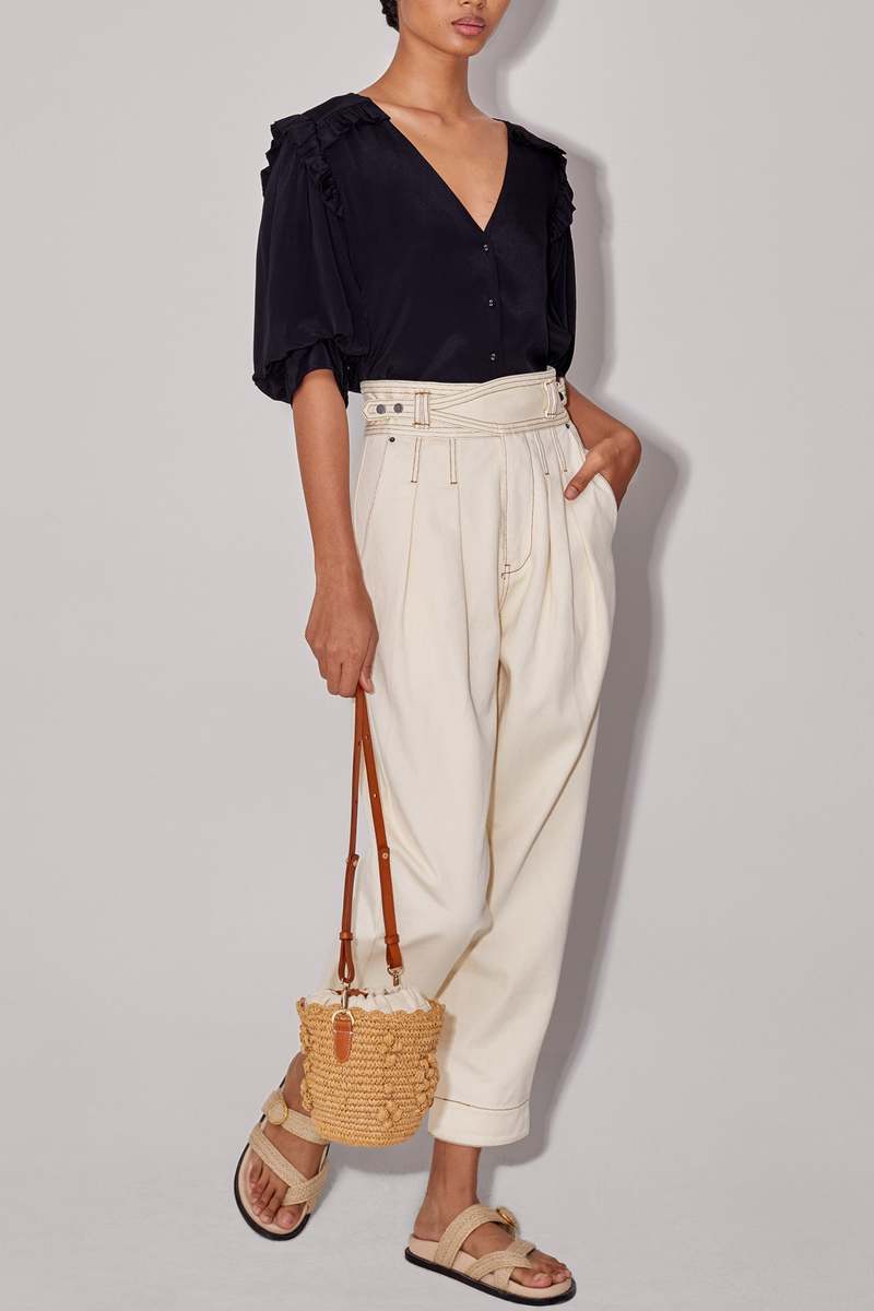 Magali Pascal Adrienne Jeans in Ecru Magali Pascal Adrienne Jeans in Ecru