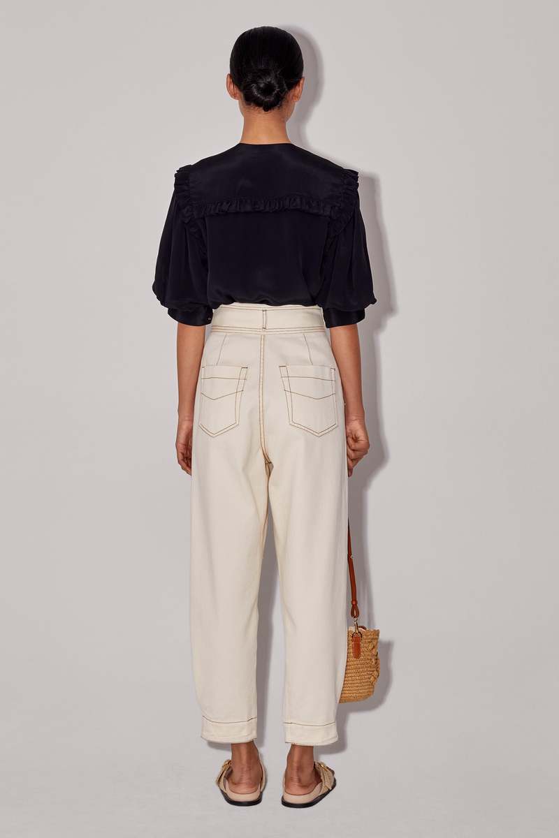 Magali Pascal Adrienne Jeans in Ecru Magali Pascal Adrienne Jeans in Ecru