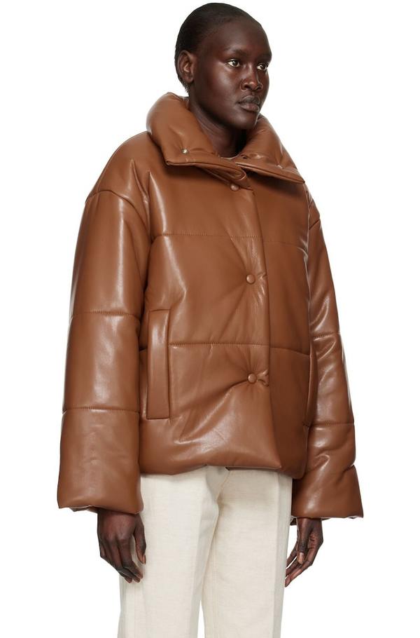 Nanushka Hide Vegan Leather Jacket - Tobacco | Garmentory