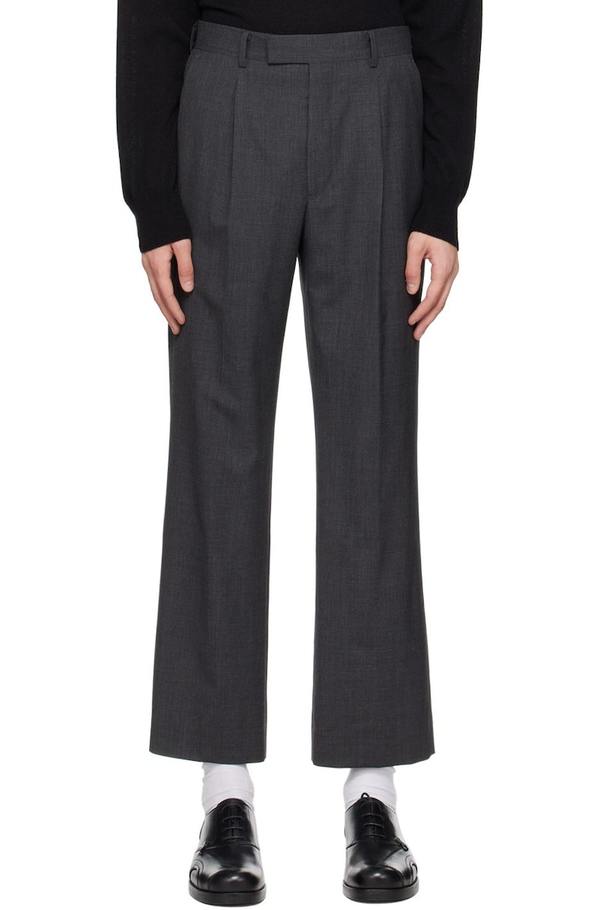 Auralee Gray Tropical Trousers - Top Charcoal | Garmentory