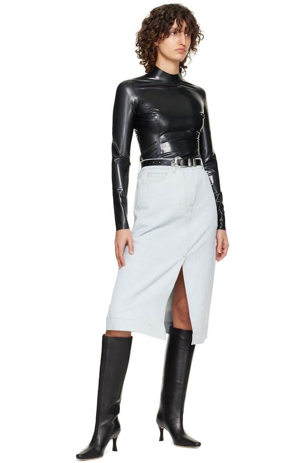 【関税込み】BY FAR ブラック Stevie 42 ロングブーツ Stevie 42 Black Smooth Calf Leather – BY FAR