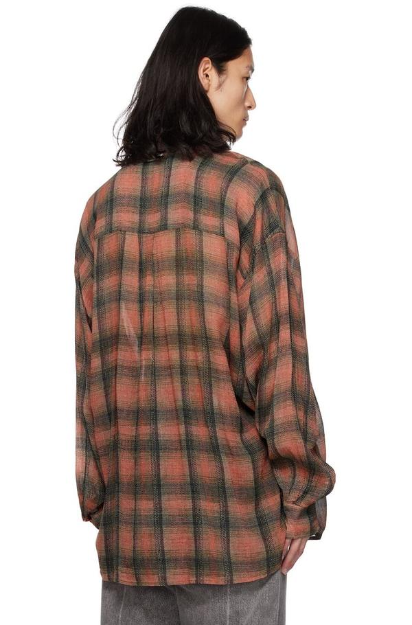 Our Legacy Red Borrowed Shirt - Big Lumbercheck Print | Garmentory