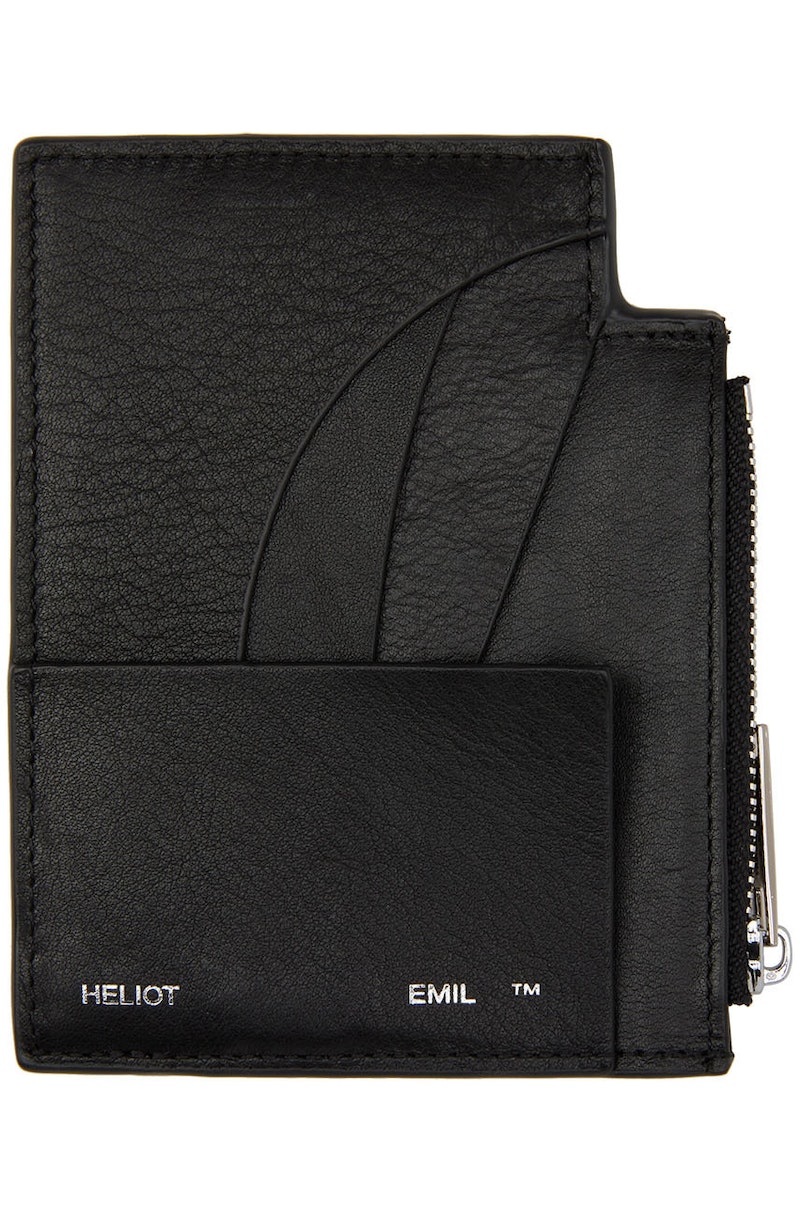 Heliot Emil Leather Wallet - Black | Garmentory