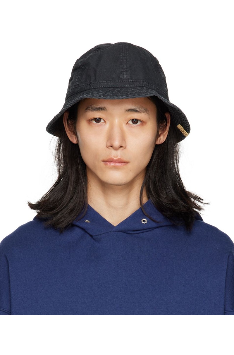 Visvim Patch Bucket Hat - Black | Garmentory