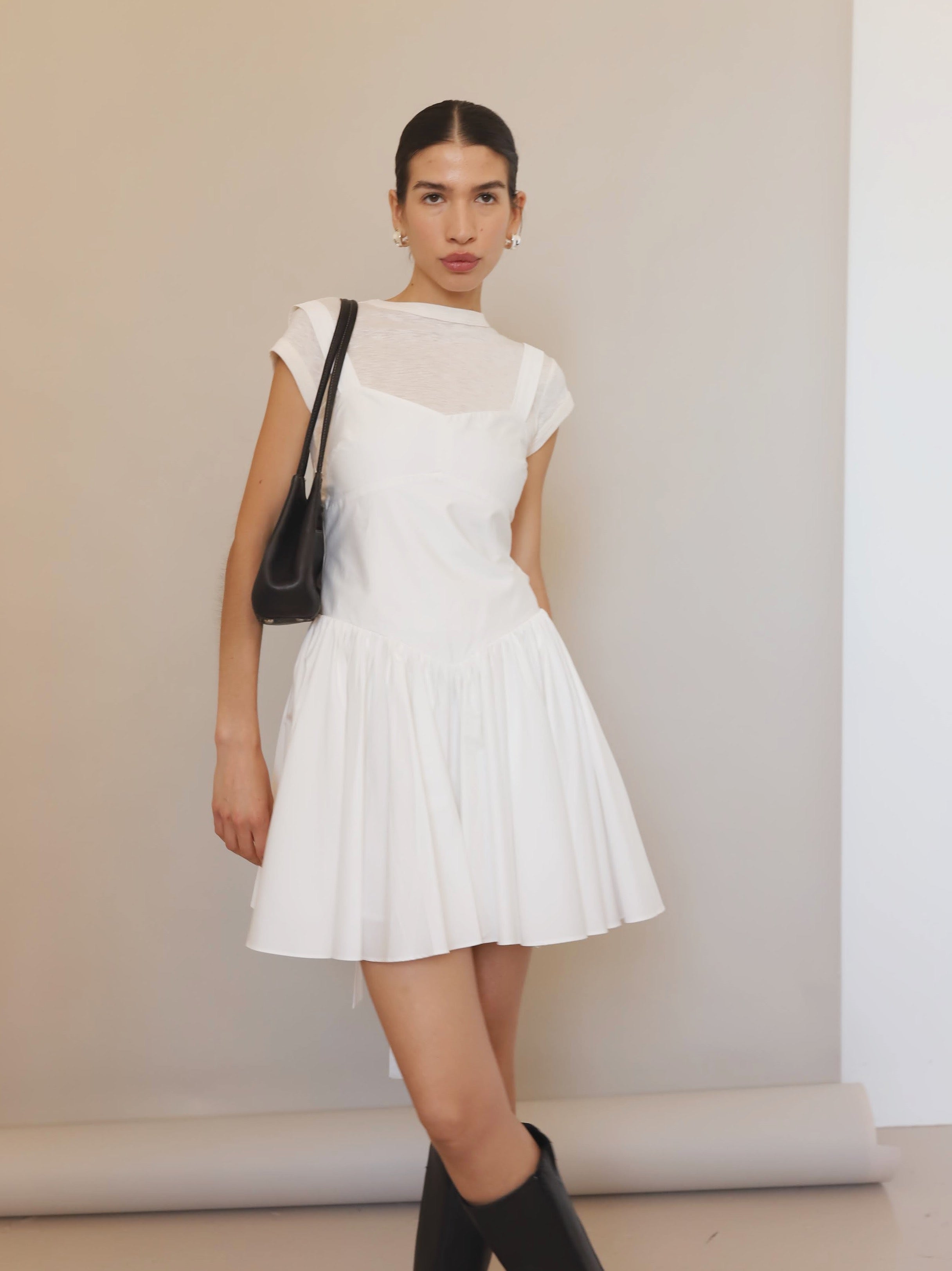 Sophie Rue Drop Waist Mini Dress - White | Garmentory