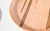 Mod Tribe Design Ambrosia Maple and Walnut Plate Set - Thumbnail 8