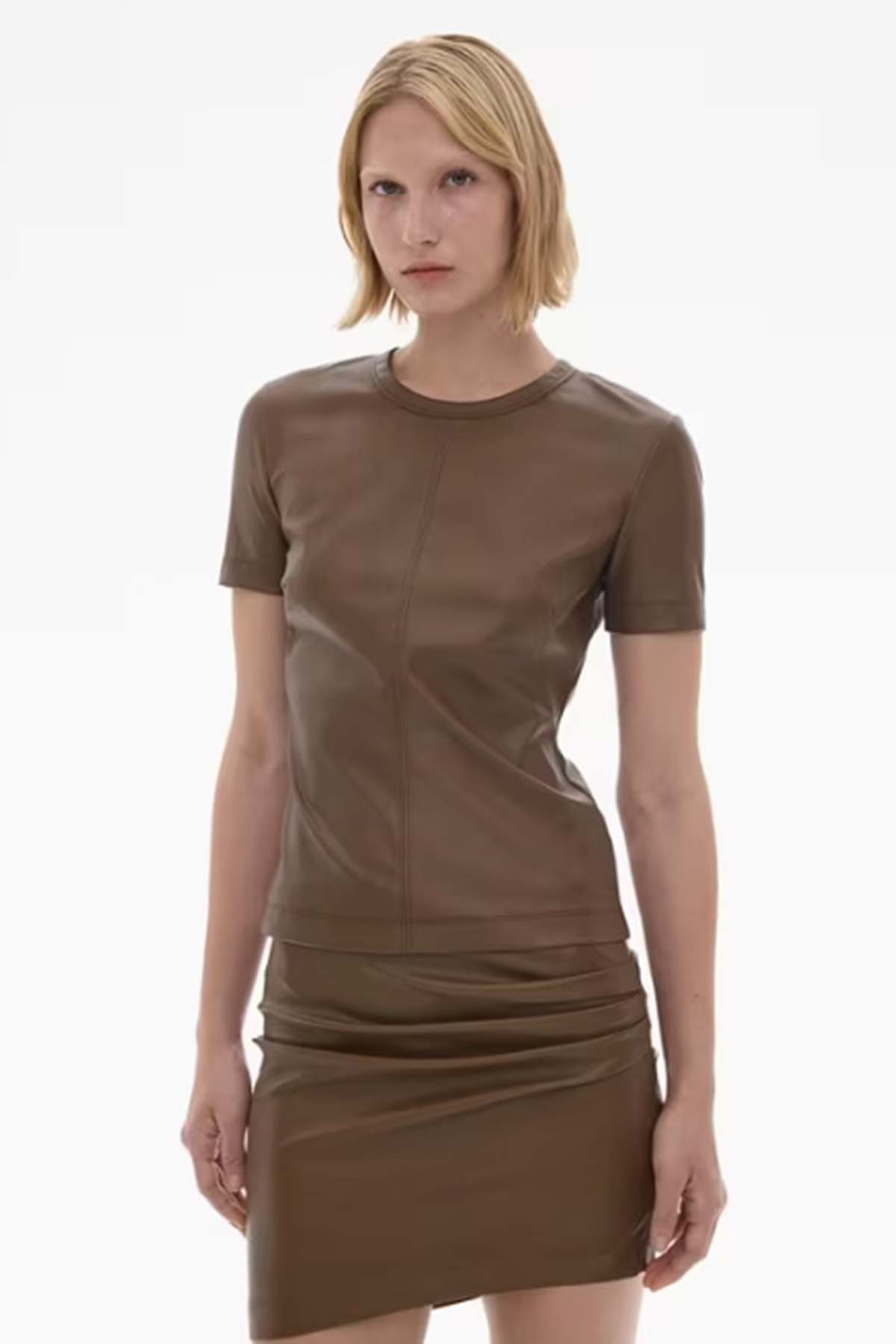 Tシャツ・カットソー HELMUT LANG Women Tunic Tops P02HW705 58878 L0V COGNAC BROWN Women's Helmut Lang Tops | Nordstrom