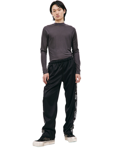 Children of the discordance trousers with stripes - Black Children of the discordance trousers with stripes - Black