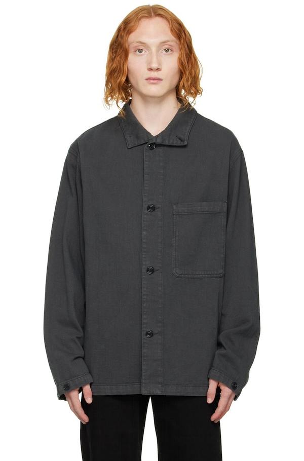 LEMAIRE--Stand-Collar-Denim-