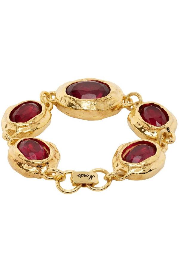 ブレスレット [ MONDO MONDO ] MONSIEUR BRACELET / 18K Mondo Mondo Monsieur Bracelet Gold/Fuchsia – Neighbour