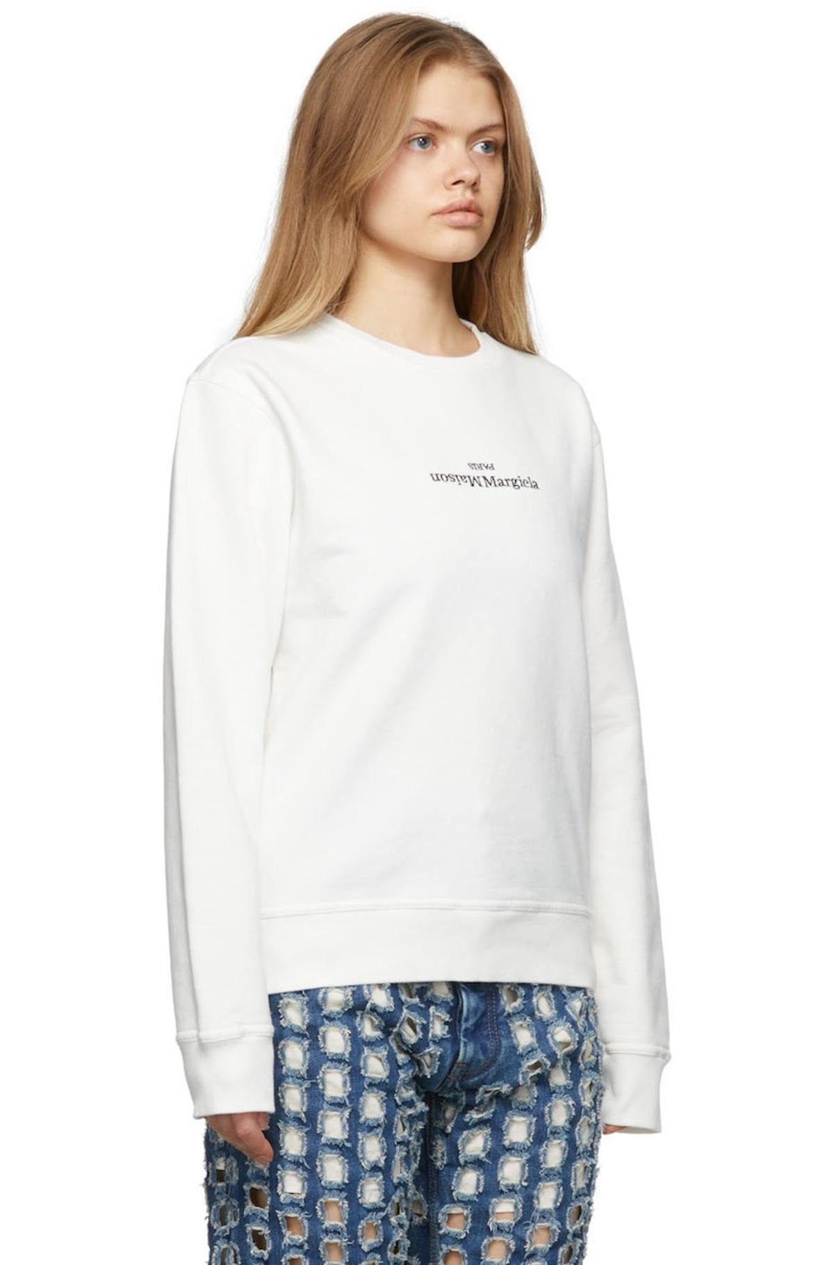 【関税込み】Maison Margiela ホワイト Distorted Logo Tシャツ 楽天市場】Maison Margiela（メゾン マルジェラ）【Distorted