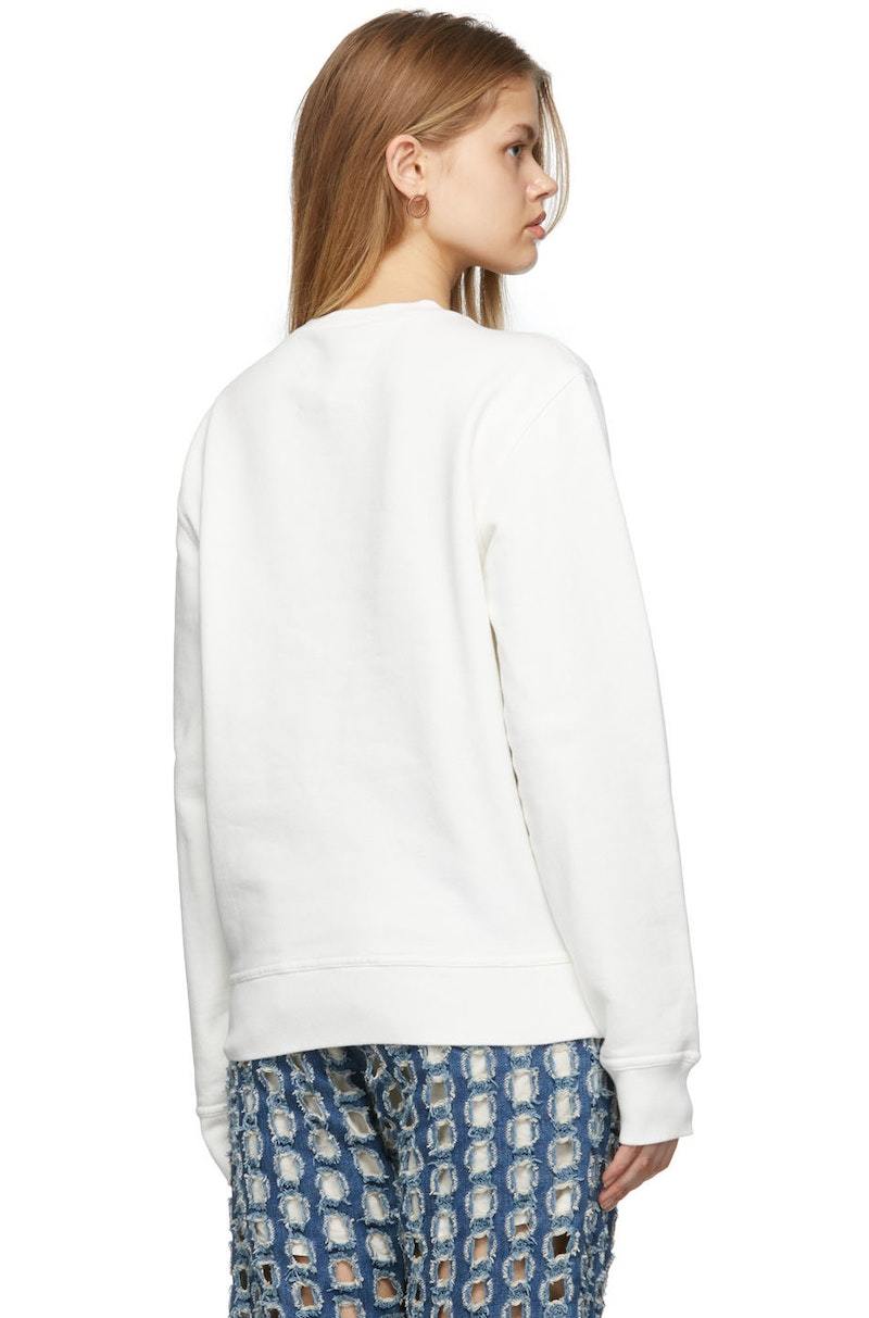 【関税込み】Maison Margiela ホワイト Distorted Logo Tシャツ Maison Margiela distorted-logo Cotton T-shirt | White | FARFETCH