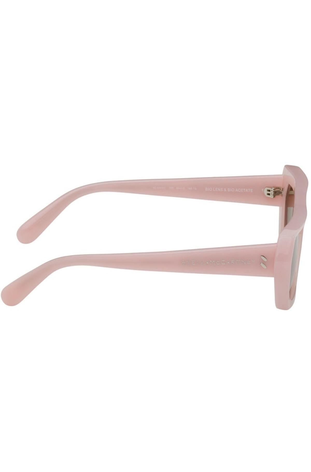 Stella McCartney 53mm Havana White Sunglasses Stella McCartney Medallion Havana Oval Sunglasses in Natural  main image 3