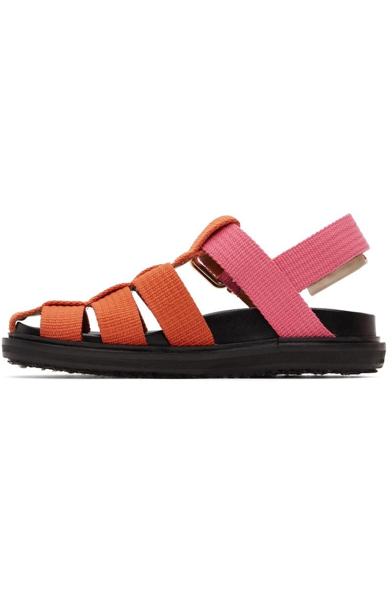 M&M エムアンドエム　SANDALS　ORANGE　サンダル M&M CUSTOM PERFORMANCE - SANDALS (ORANGE) / エンボスロゴ