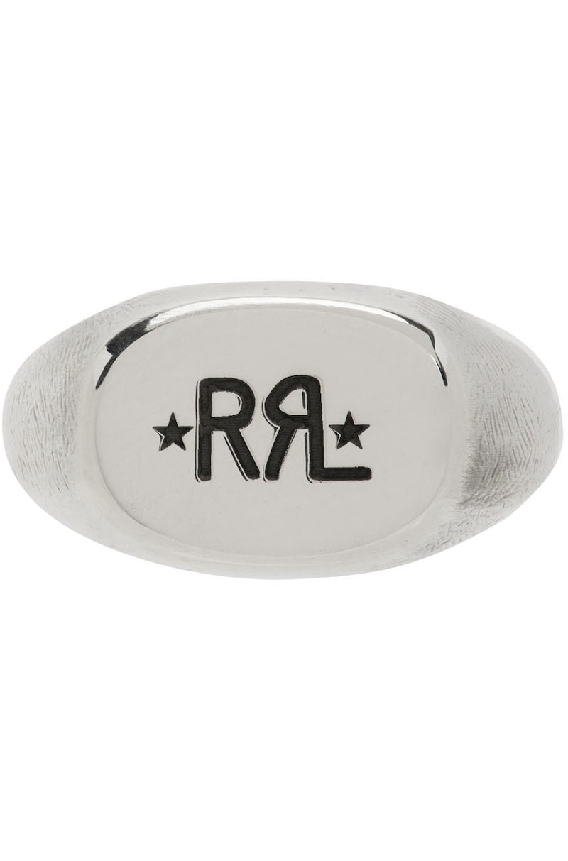 アクセサリー RRL Handmade StarRing Silver Signet Ring Ralph Lauren RRL Double RL RARE Handmade Sterling Silver