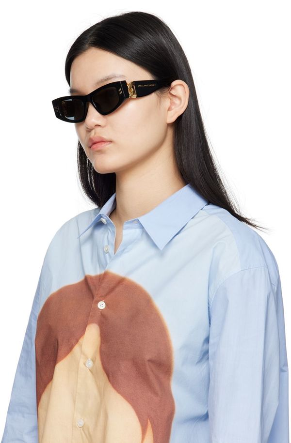 Stella McCartney Black Falabella Sunglasses | Garmentory display picture 2