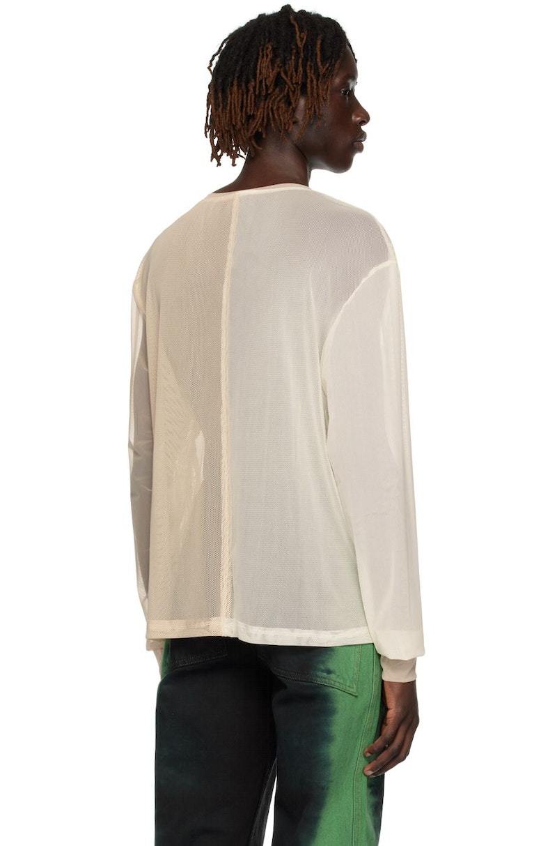 Eckhaus Latta SSENSE Exclusive Long Sleeve T-Shirt - Beige
