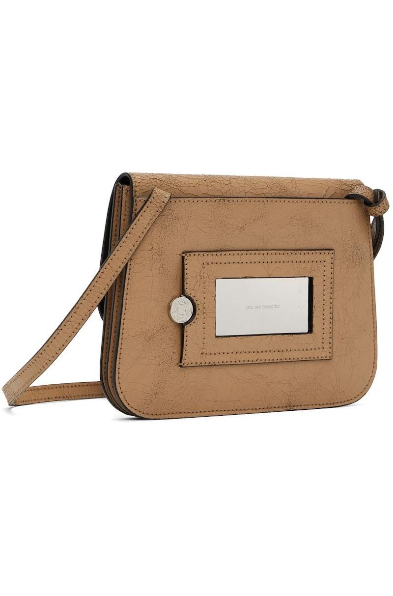 Acne Studios Platt Crossbody Bag - Dark Beige | Garmentory