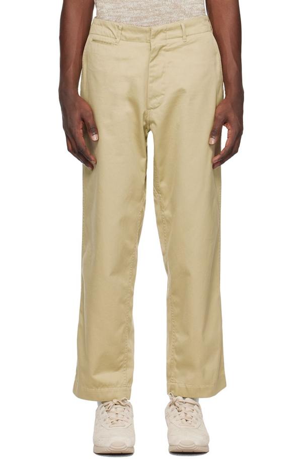 nanamica ナナミカ Wide Chino Pants ベージュ 36 Nanamica Wide Chino Trousers - Beige | Garmentory