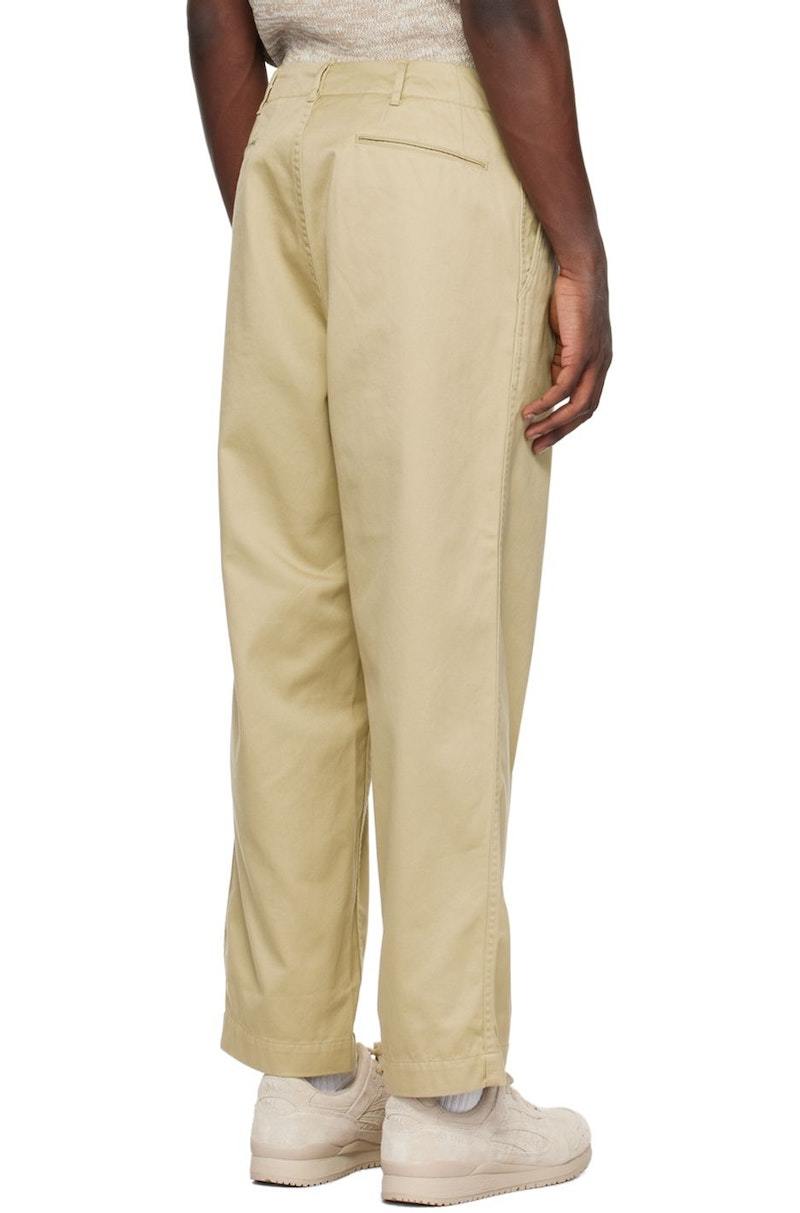 Nanamica Wide Chino Trousers - Beige | Garmentory