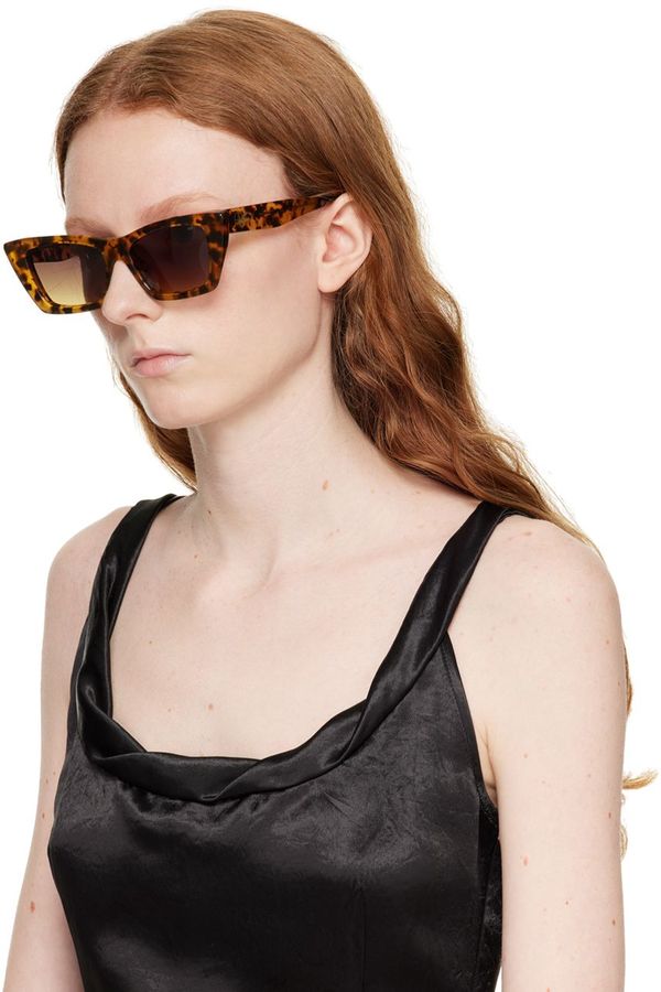 Anine Bing Levi Sunglasses - Tortoiseshell | Garmentory display picture 3