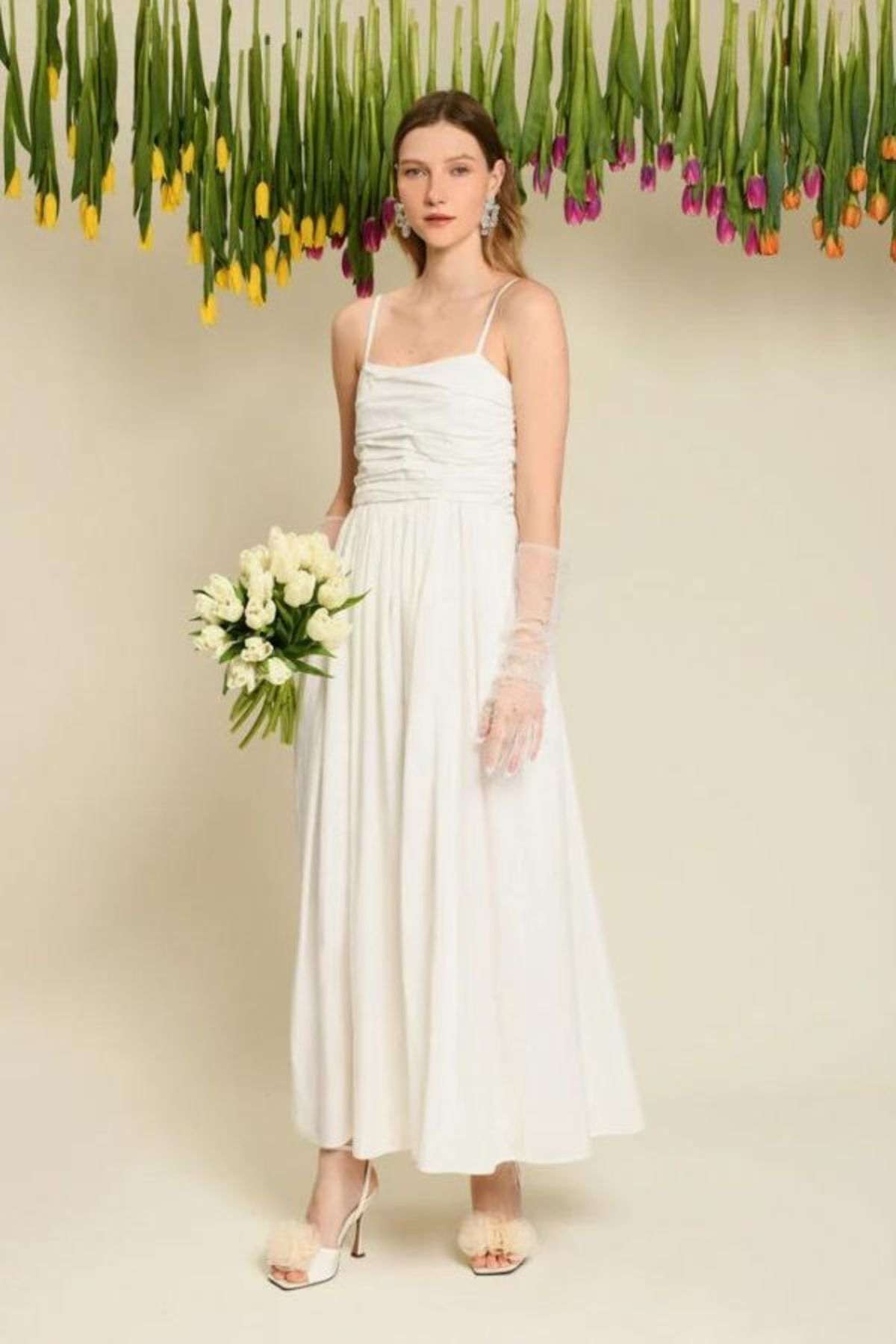 Sister Jane Arabella Bead Cami Dress - Pearled Ivory - Image 5 of 7