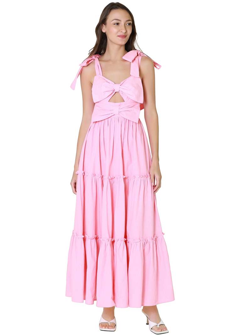 chinese dress ladies Petal & Pup Betina Bow Front Maxi Dress main image 1