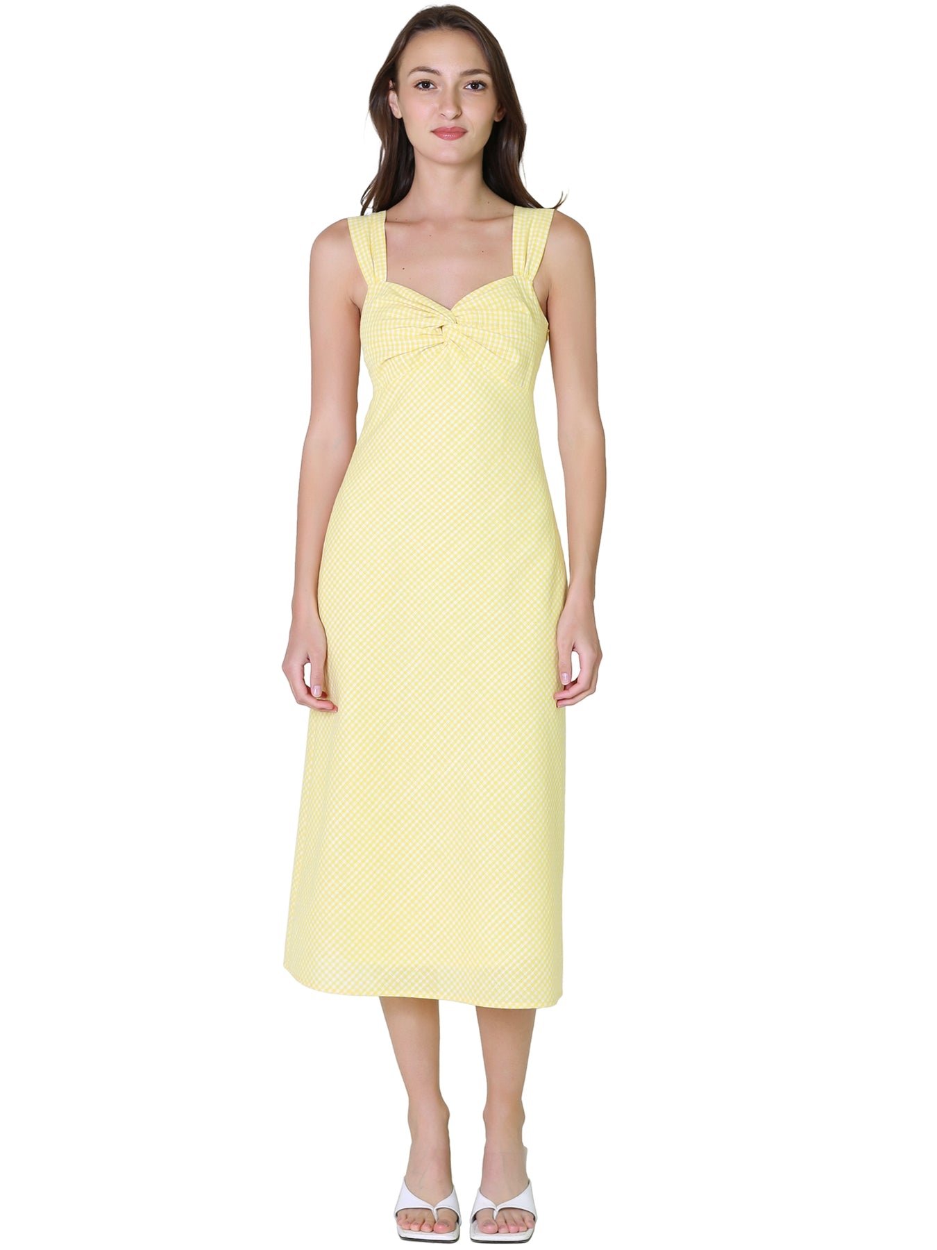 knee length dresses for ladies Anna Cate Loren Midi, Multi Shell – Monkee's of Mount Pleasant main image 1