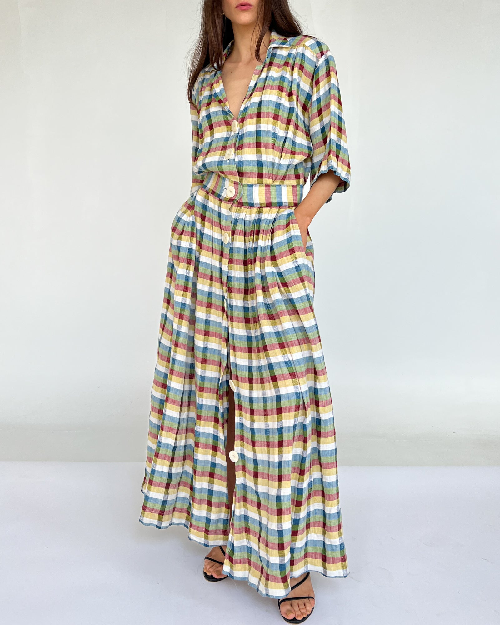 ワンピース soor ploom Gilda Dress Vintage Plaid 8y soor ploom Gilda Dress, Vintage Plaid 8y