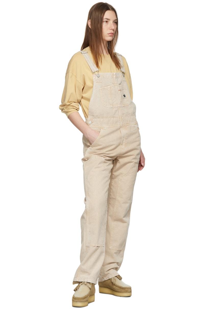 Carhartt Work In Progress Sonora Double Knee Overalls - Beige