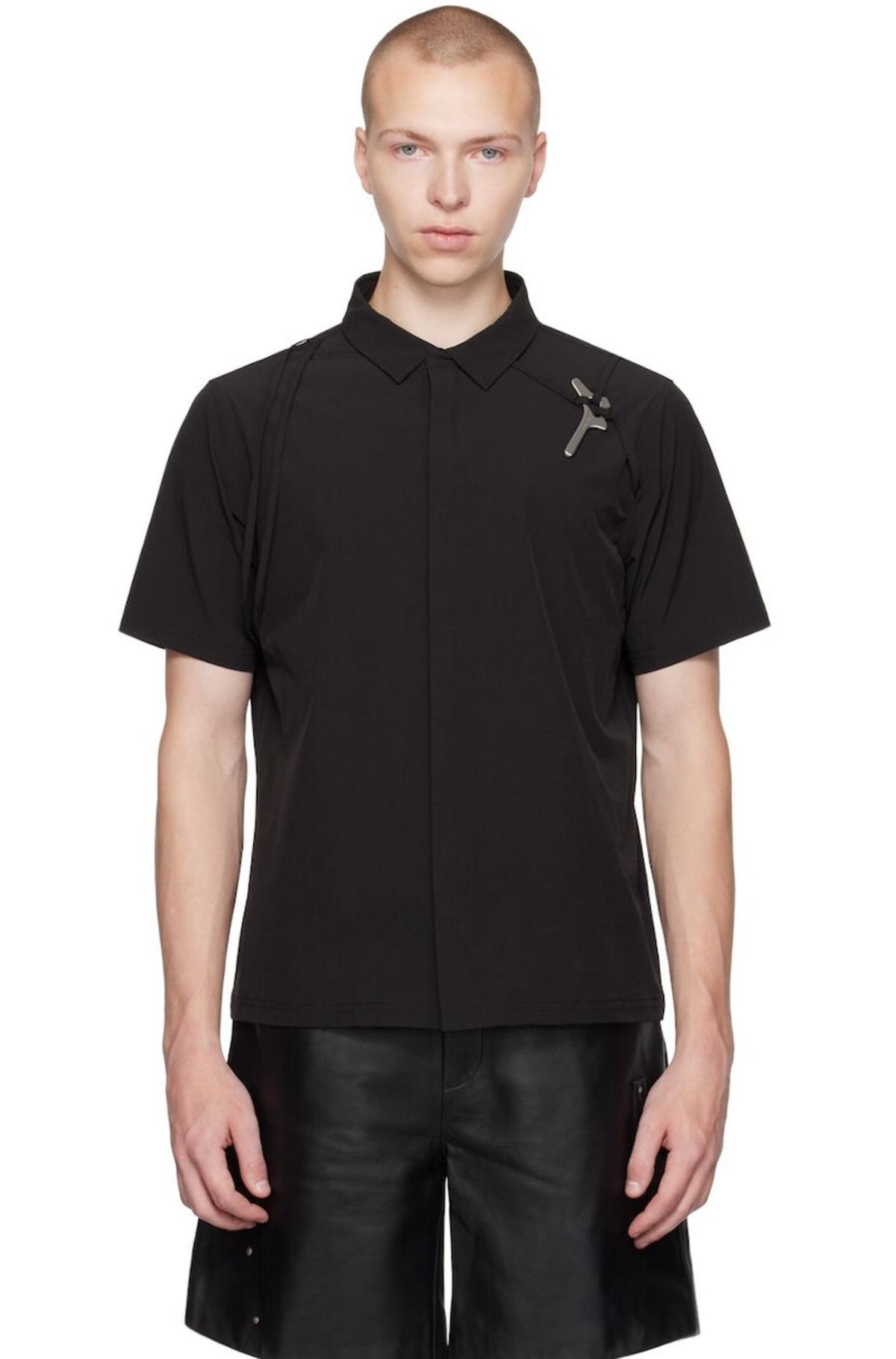 heliot emil ブラック Purulence Technical シャツ Heliot Emil Purulence Technical Shirt - Black | Garmentory