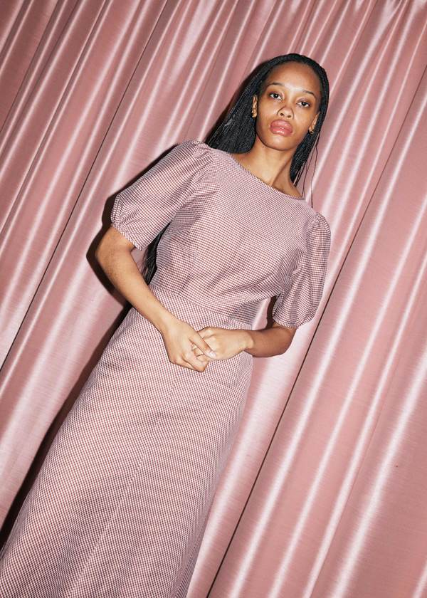 ワンピース Misha&Puff / Marianne Dress 4y Marianne Dress (Pink Brown Gingham) | Garmentory