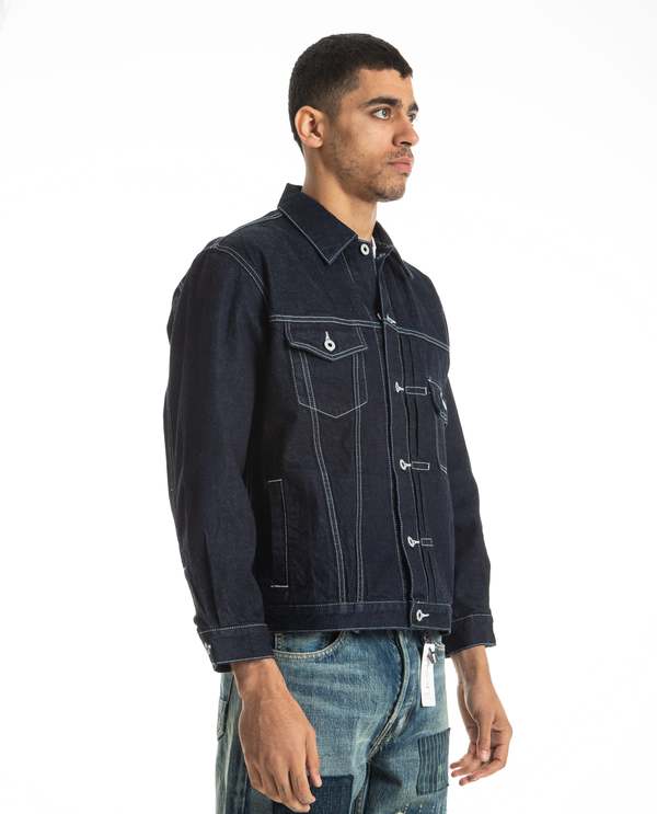 FDMTL Denim Jacket Rinse - Indigo | Garmentory